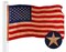 G128 American USA Tea-Stained Flag | 6x10 Ft | ToughWeave Pro Series Embroidered 420D Polyester | Embroidered Stars